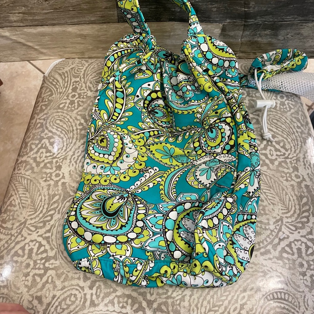 Vera Bradley Limes Up Paisley Mesh Shoe Bag and Delicates Pouch Set - Picture 4 of 5